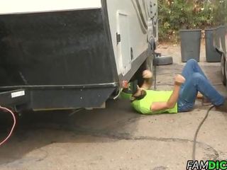 Twink Barebacked By Stepfather In Trailer