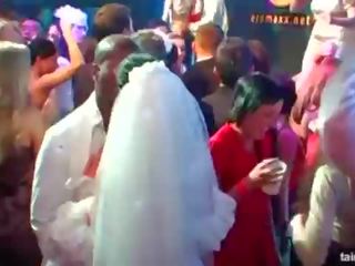 Napakahusay malibog brides pagsuso malaki cocks sa publiko