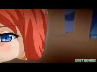 Redhead hentai angel with bigtits deep poked by so