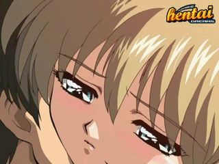 Bionda anime ragazza avuto laid