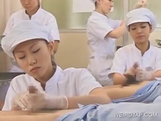Japanese Nurse Slurping Cum Out Of Horny Pecker