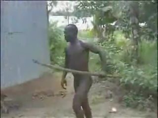 Μεγαλοπρεπής άτακτος/η ακατέργαστος σκληρά αφρικάνικο ζούγκλα γαμήσι!