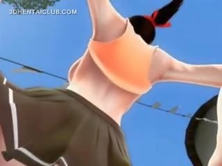 Big Breasted 3d Hentai Teen Fucked Good By Giant Penis