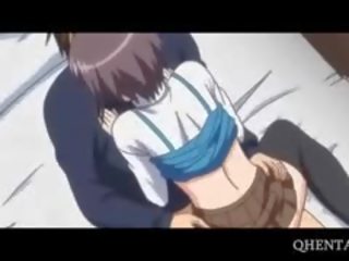 Hentai Stockinged Teen Shows Dick Riding Skills
