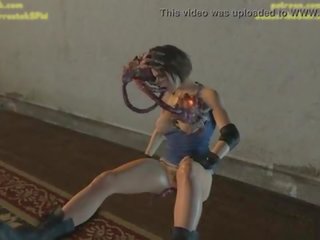 Jill valentine in big trouble resident evil