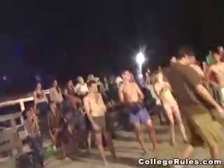 Horny college sluts having wild sex party