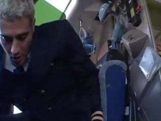 Hard sex with very hot stewardesses