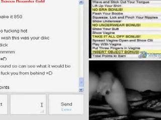 Omegle Camgirl Pushing Her Dildo Deep In Pussy