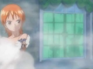 One piece porno nami in extended bath scene