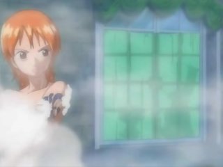 One Piece Porn Nami in extended bath scene