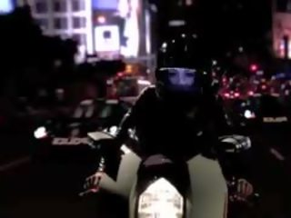 Mischa Brooks Bending Over Motorcycle For Cock