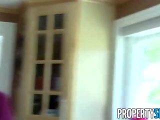 PropertySex - Sexy MILF realtor makes dirty homemade sex video with client