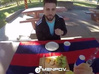 MenPOV Outdoor picnic leads to POV fuck