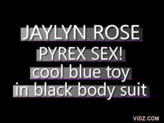 Alluring Jaylyn Rose licks and sucks toy