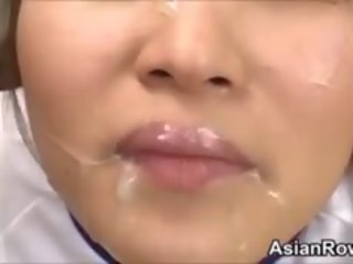 Ugly Asian Girl Gets Abused And Cummed On
