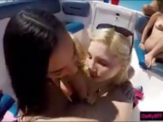 Slutty Besties Enjoying Boat Party Leads Into Nasty Hot Orgy