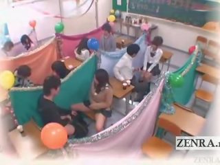 Subtitled Japan Schoolgirls Classroom Masturbation Cafe