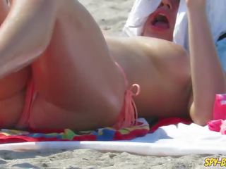 Horny Amateur Big Boobs Teens Voyeur Beach Video