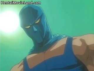 Muskuļains maskēts rapeman ponijs seksuālā anime part5