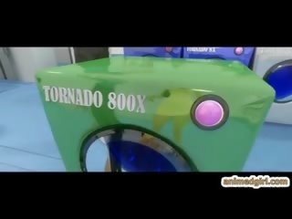 Tatlong-dimensiyonal animated mahirap Mainit strapon fucked
