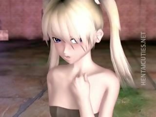 Pigtailed tatlong-dimensiyonal anime cutie makakakuha ng fucked