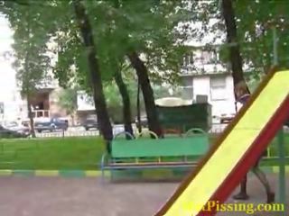 Blikací danger na the playground