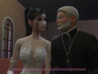 &lbrack;TRAILER&rsqb; Bride enjoying the last days before getting married&period; dirty film with the priest before the ceremony - Naughty Betrayal