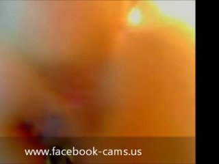 Amazing amateur Facebook babe anal on webcam